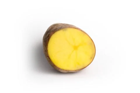 Cut potato on a white background isolate Stock Photos