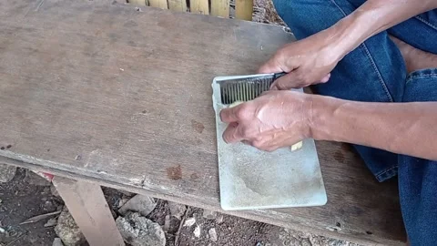 Cut potatoes Stock Footage 221545947