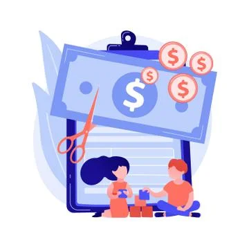 Cut price vector concept metaphor Stock Illustration