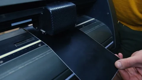 Cut print Stock Footage 196834868