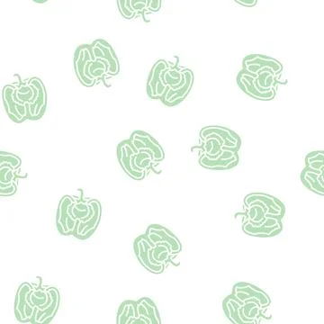 Cut red pepper glyph seamless pattern 库存插图
