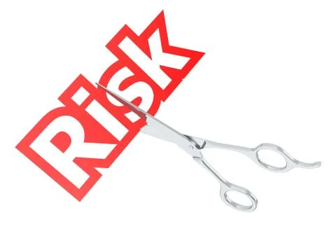Cut the risk Illustrazione stock
