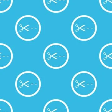 Cut sign blue pattern 스톡 일러스트