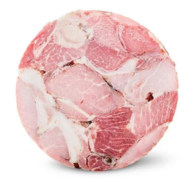 Cut slice of ham Stock Photos