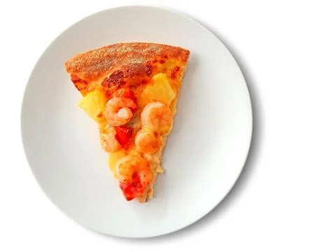 Cut off slice pizza Stock Photos