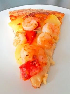 Cut off slice pizza Stock Photos