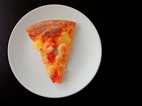 Cut off slice pizza Stock Photos