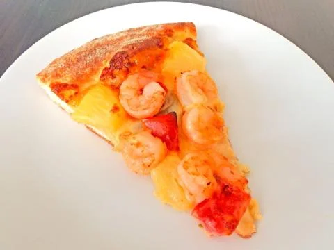 Cut off slice pizza Stock Photos