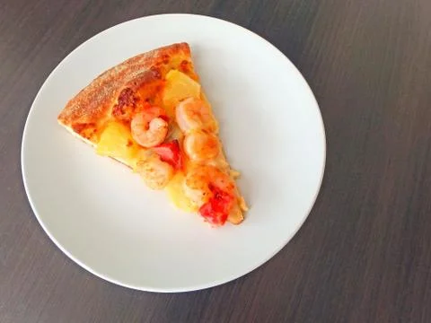 Cut off slice pizza Stock Photos