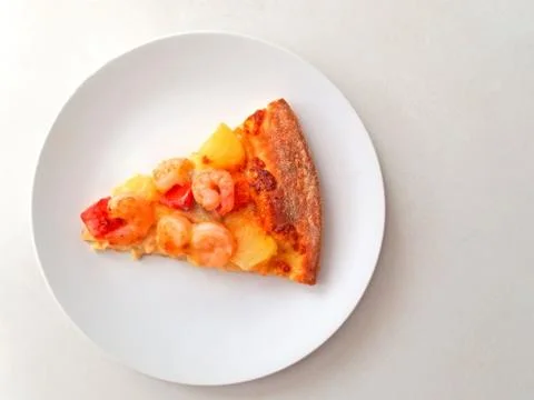 Cut off slice pizza Stock Photos