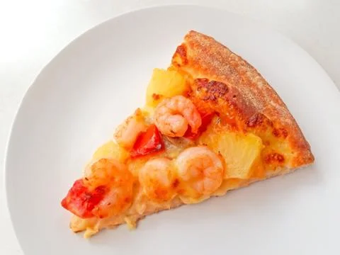 Cut off slice pizza Stock Photos