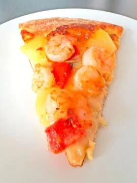 Cut off slice pizza Stock Photos