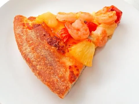 Cut off slice pizza Stock Photos