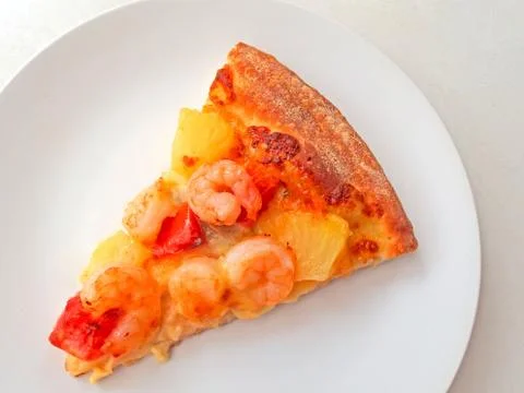Cut off slice pizza Stock Photos