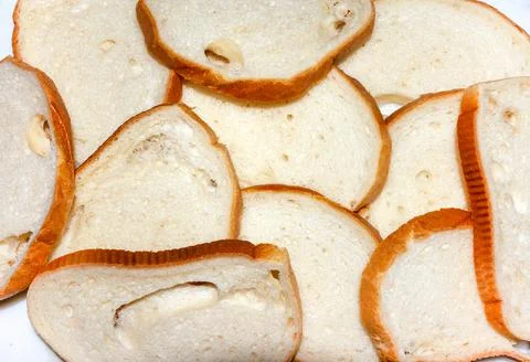 Cut slices of loaf Stock Photos