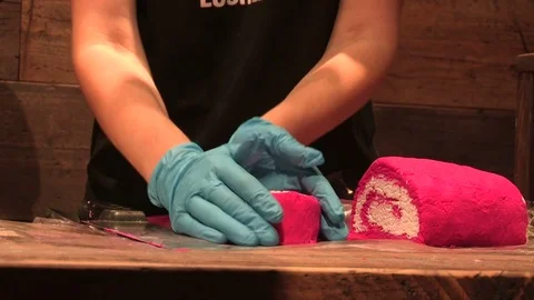 Cut the soap Stock Footage 75433705