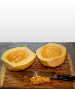 Cut Spaghetti Squash Stock Photos