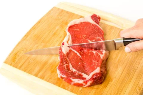 Cut the steak Stock Photos
