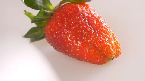 Cut strawberries, put on a dessert Stock Footage 116683947