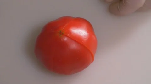Cut strawberries, put on a dessert Stock Footage 116684642
