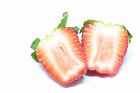 Cut Strawberry Stock Photos