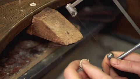 Cut superfluous part of the sample before grinding Stock Footage 72966380