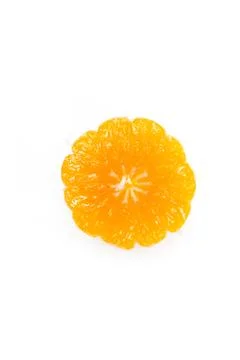 Cut of tangerine Stock Photos