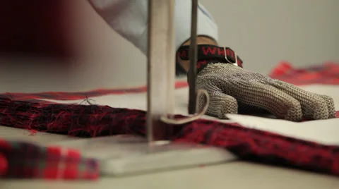 Cut of a texture with electric machine Stock Footage 31453342