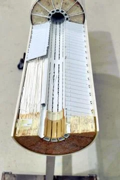 Cut through of a water filter for drinkable water ultra filtration Stock Photos