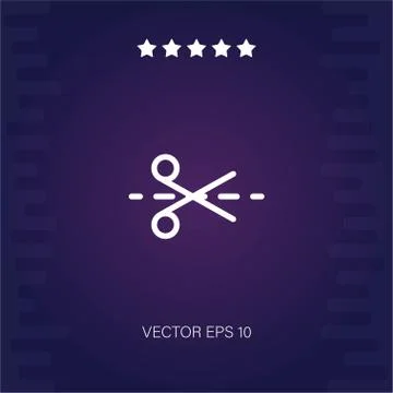 Cut vector icon Stock Illustration