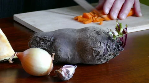 Cut vegetables Stock Footage 59749722