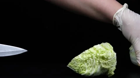 Cut vegetables. Video stock 169334924