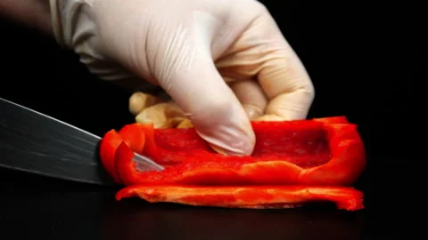 Cut vegetables. Video stock 169335037