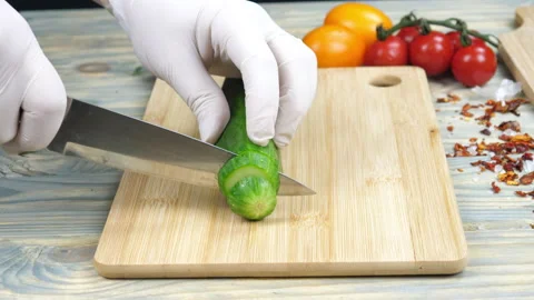Cut vegetables. Stock Footage 169380654