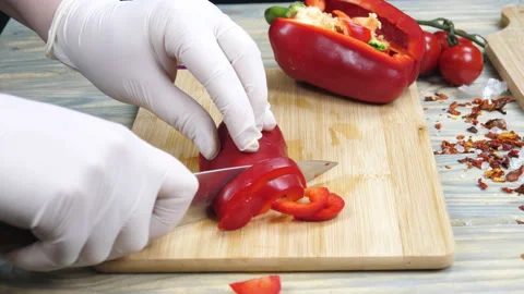 Cut vegetables. Stock Footage 169382053