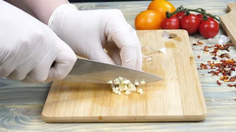 Cut vegetables. Video stock 169382884