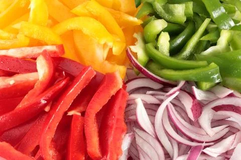 Cut vegetables Stock Photos