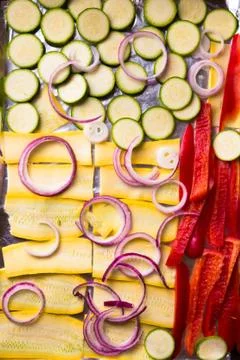 Cut Vegetables Stock Photos