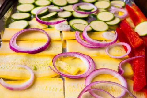 Cut Vegetables Stock Photos