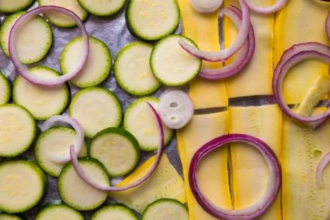 Cut Vegetables Stock Photos