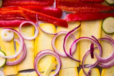 Cut Vegetables Stock Photos