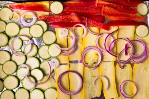 Cut Vegetables Stock Photos