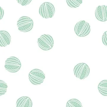 Cut watermelon glyph seamless pattern Stock Illustration