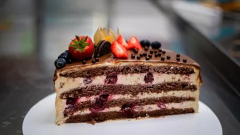 Cutaway cake Stock Photos