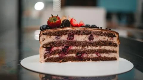 Cutaway cake Stock Photos