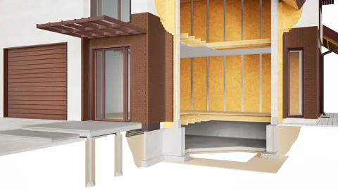 Cutaway of house. 動画素材 111326942