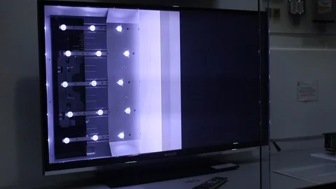 The Cutaway of LCD TV set Stock Footage 95798146