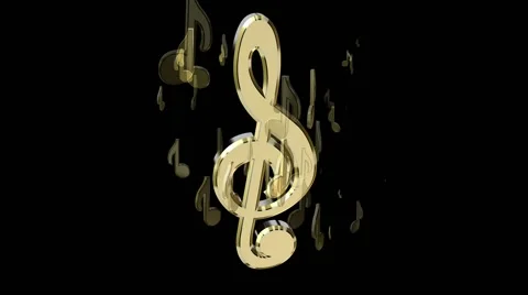 Cutaways in the form of a treble clef Stock Footage 47834445