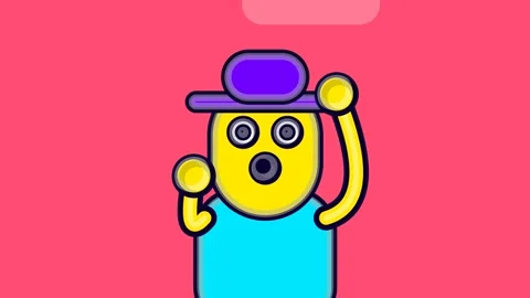 Cute 2d Animated Cartoon Character Holding A Treasure Map And Searching Stock Footage 341267953