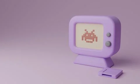 Cute 3D Gaming Device Stock Illustration